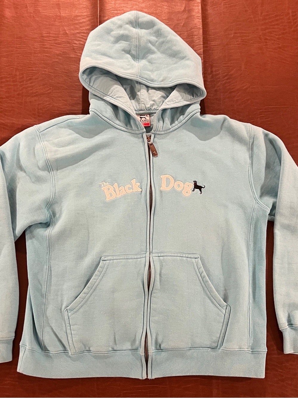 The Black Dog Full Zip Hoodie Sweatshirt - Size Small